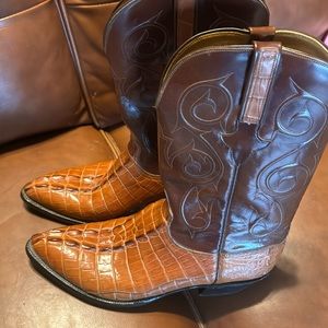 Authentic Lucchese Men's Alligator Boots size 11D